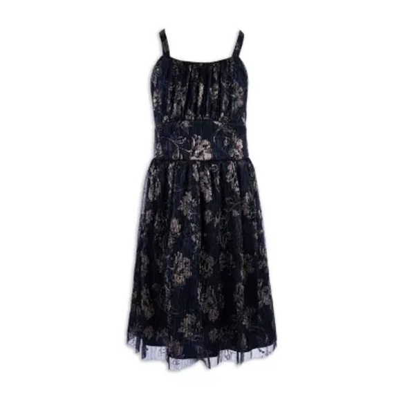 JCPenney Blue Smocked Tiered Sundress for Wedding Guest - Picture 7 of 7